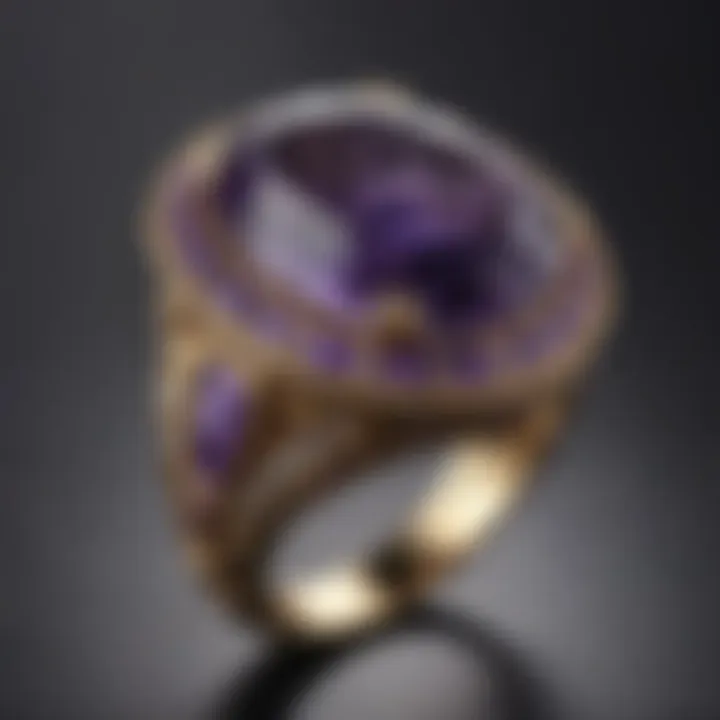 Amethyst Ring in Antique Setting