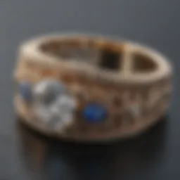 Elegant wedding ring design with intricate details