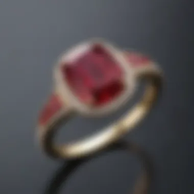 Baguette-Cut Ruby Ring