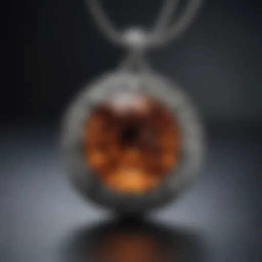Exquisite PMC OneFire Sterling pendant shining in the light
