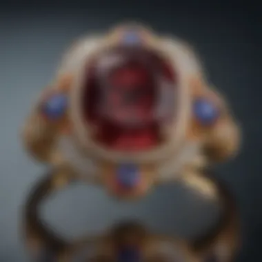 Vibrant Gemstones Adorning VCA Engagement Ring