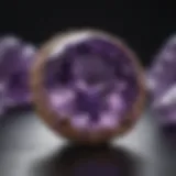 A mesmerizing purple amethyst gemstone