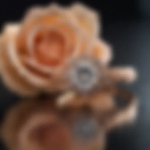 Exquisite 1 Carat Wedding Ring Set in Rose Gold