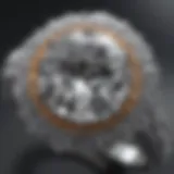 Exquisite Diamond Detailing in Halo Setting