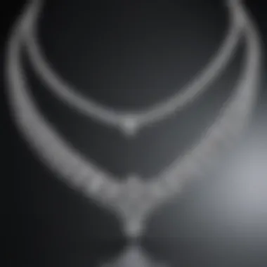 Spectacular Diamond Necklace with Princess Cut Diamonds