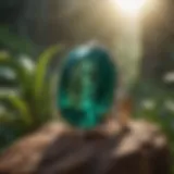Exquisite Chivor Emerald in Natural Setting