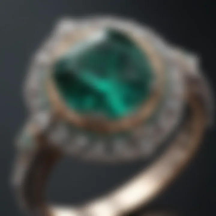 Radiant Emerald Engagement Ring