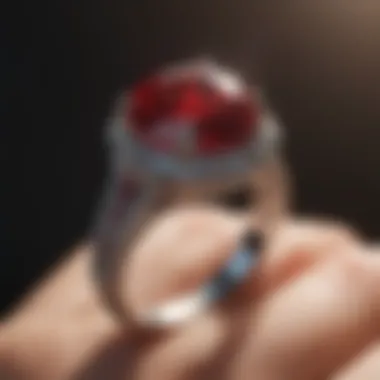 Captivating Ruby Engagement Ring