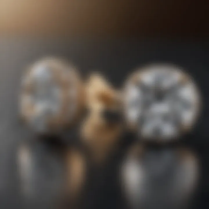 Craftsmanship of 1.2 Carat Diamond Stud Earrings
