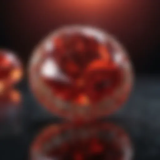Mystical Essence of Crimson Gemstone