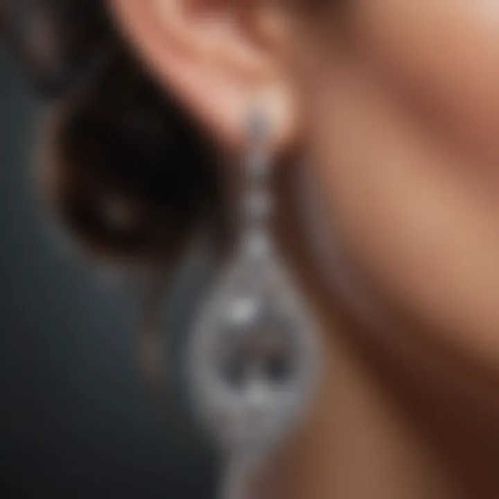 Luxurious Diamond Drop Earrings
