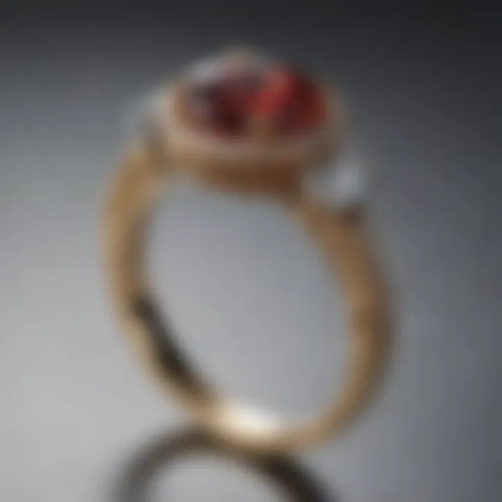 Sparkling 1 Carat Gemstone Ring