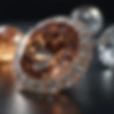 Diamond sparkle intensity in different lighting conditions