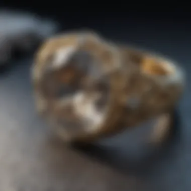 Diamond ring drying on soft microfiber cloth