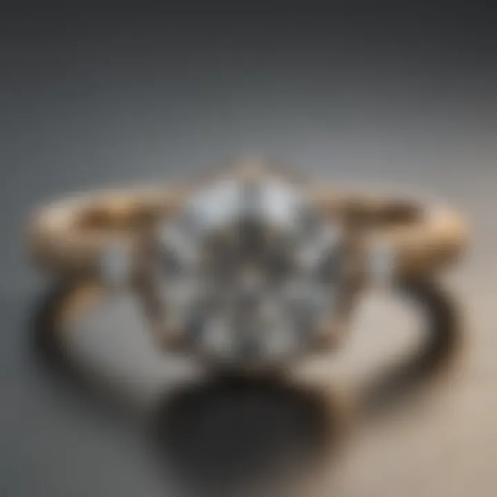 Simple antique engagement ring showcasing a stunning solitaire diamond