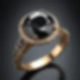Mysterious allure of black diamond ring