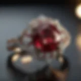 Exquisite Ruby Diamond Ring