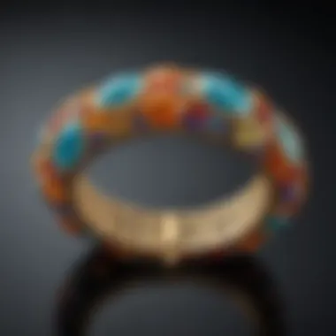 Modern interpretation of semiprecious stone bracelet