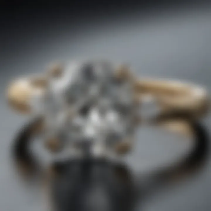 Elegant Cushion Cut Diamond Ring