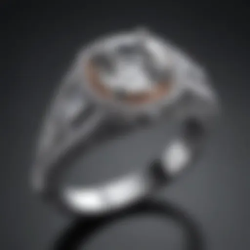 Elegant Man-Made Diamond Ring