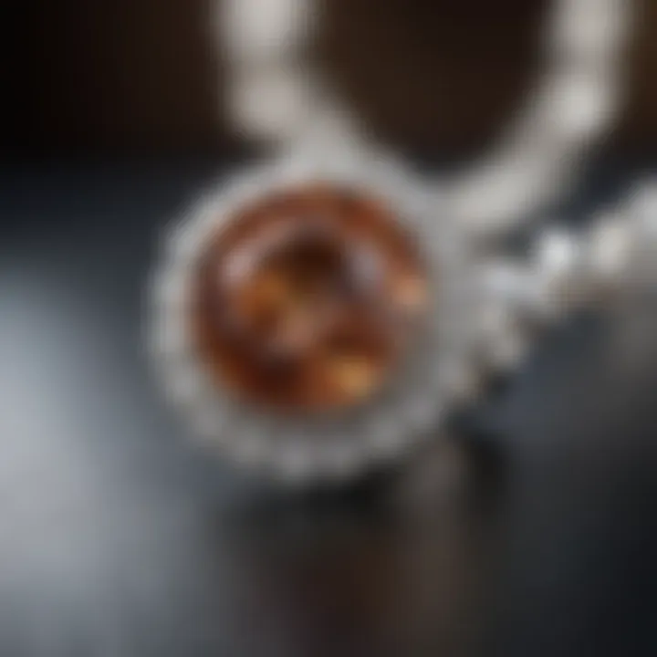 Elegant Jewelry Piece Featuring H Color Round Diamond
