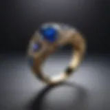 Elegant 14k ring with sapphire accent