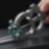Elegant ring sizing tool with caliper