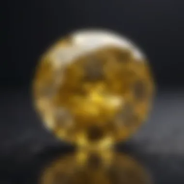Elegant Yellow Diamond Setting