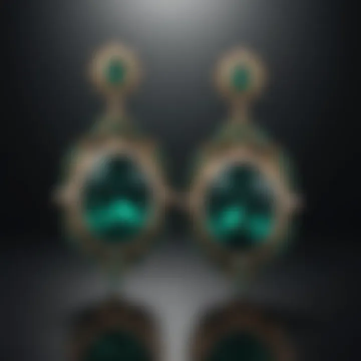 Luxurious Emerald Earrings Gift