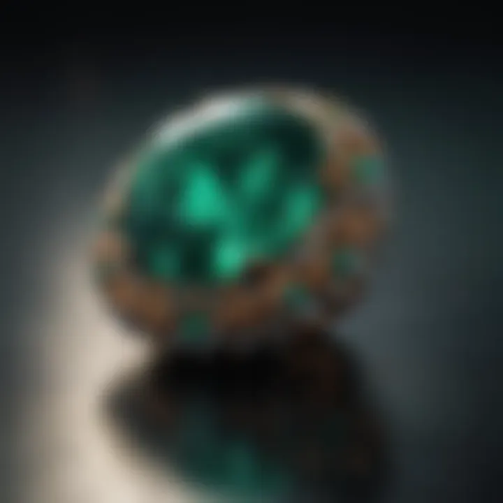 Enigmatic Glow of Emerald Jewel