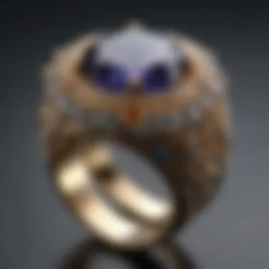 Custom-designed gemstone engagement ring