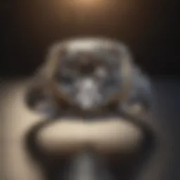 Exquisite diamond ring in unique setting