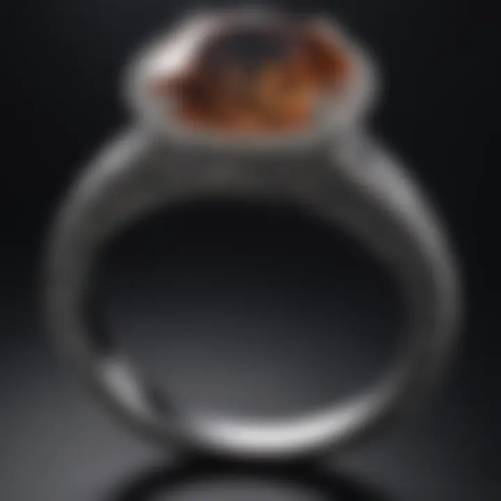Exquisite diamond engagement ring on black velvet