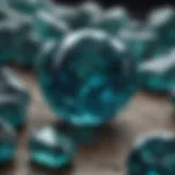 Enigmatic Formation of Emerald Blue Stone