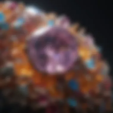 Ethereal Glow from Rare Gemstone Cluster
