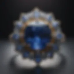 Ethereal Radiance Starburst Sapphire Ring