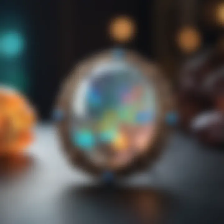 Opal Gemstone with Mythological Depiction