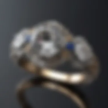Historical evolution of diamond engagement rings showcased through elegant designs
