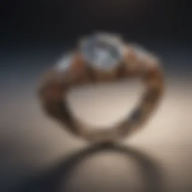 Artisan crafting a diamond wedding ring with precision and skill