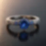 Exquisite Sapphire Solitaire Band