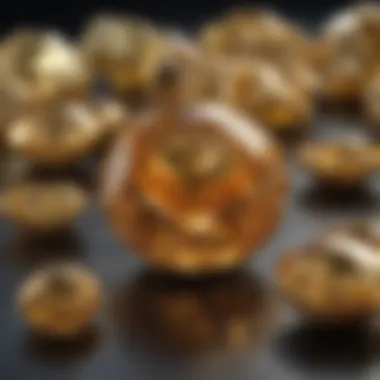 10 Karat Gold Composition Close-Up