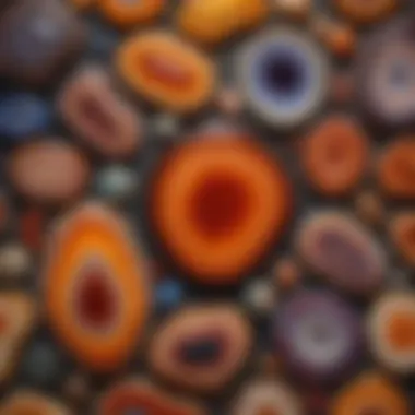 A mesmerizing collection showcasing various types of agate