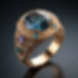 Exquisite craftsmanship of a bespoke alexandrite ring
