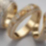Exquisite Craftsmanship of Yellow Gold Bands in White Gold Settings