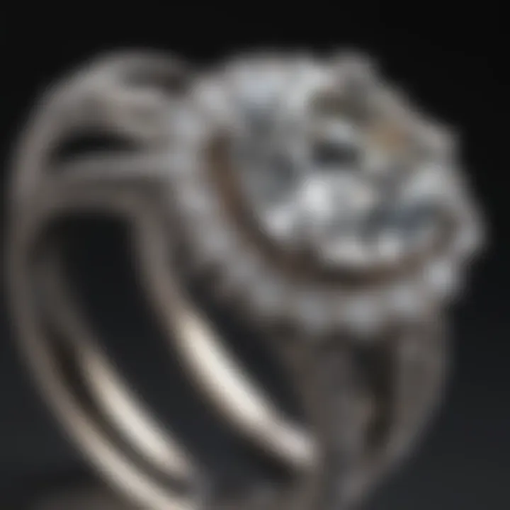 Exquisite diamond ring emphasizing carat weight importance