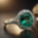 Exquisite Emerald Ring Sparkling with Elegance