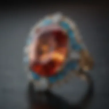 Exquisite gemstone estate ring on eBay