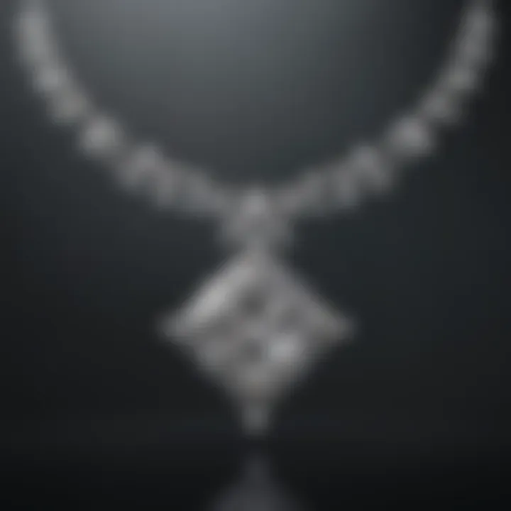 Intricate Craftsmanship of Princess Cut Diamond Necklace