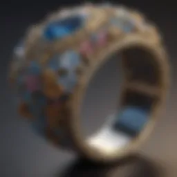 Intricate Floral Patterns on Promissory Ring