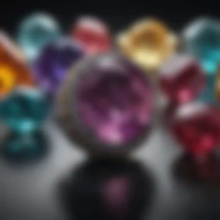 Gemstone collection showcasing birthstones